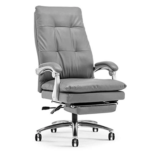 Desk Chair - PU Leather Brown High Back