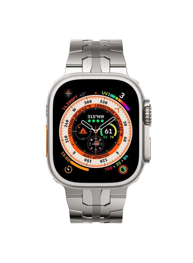 Metal Link Band 49mm Stainless Steel