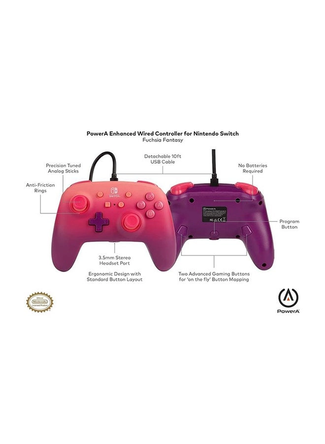 Nintendo Switch Enhanced Wired Controller Donkey Kong Flex