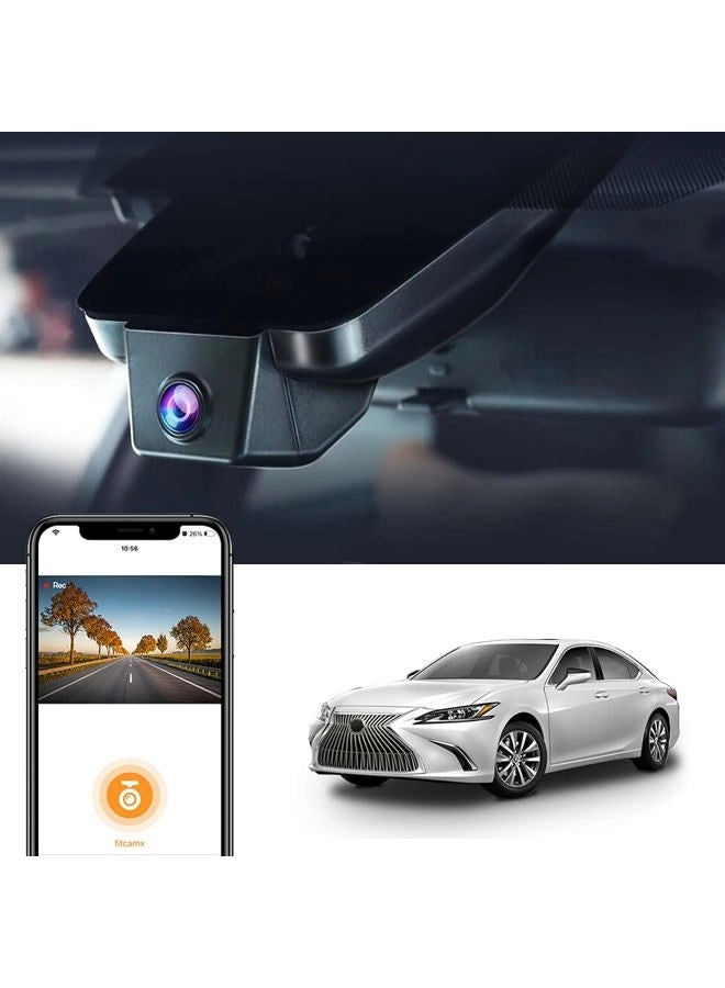 4K Dash Cam - 2160P 30fps for Lexus ES350 ES300h F Sport ES250 2019 2020 2021 2022 2023