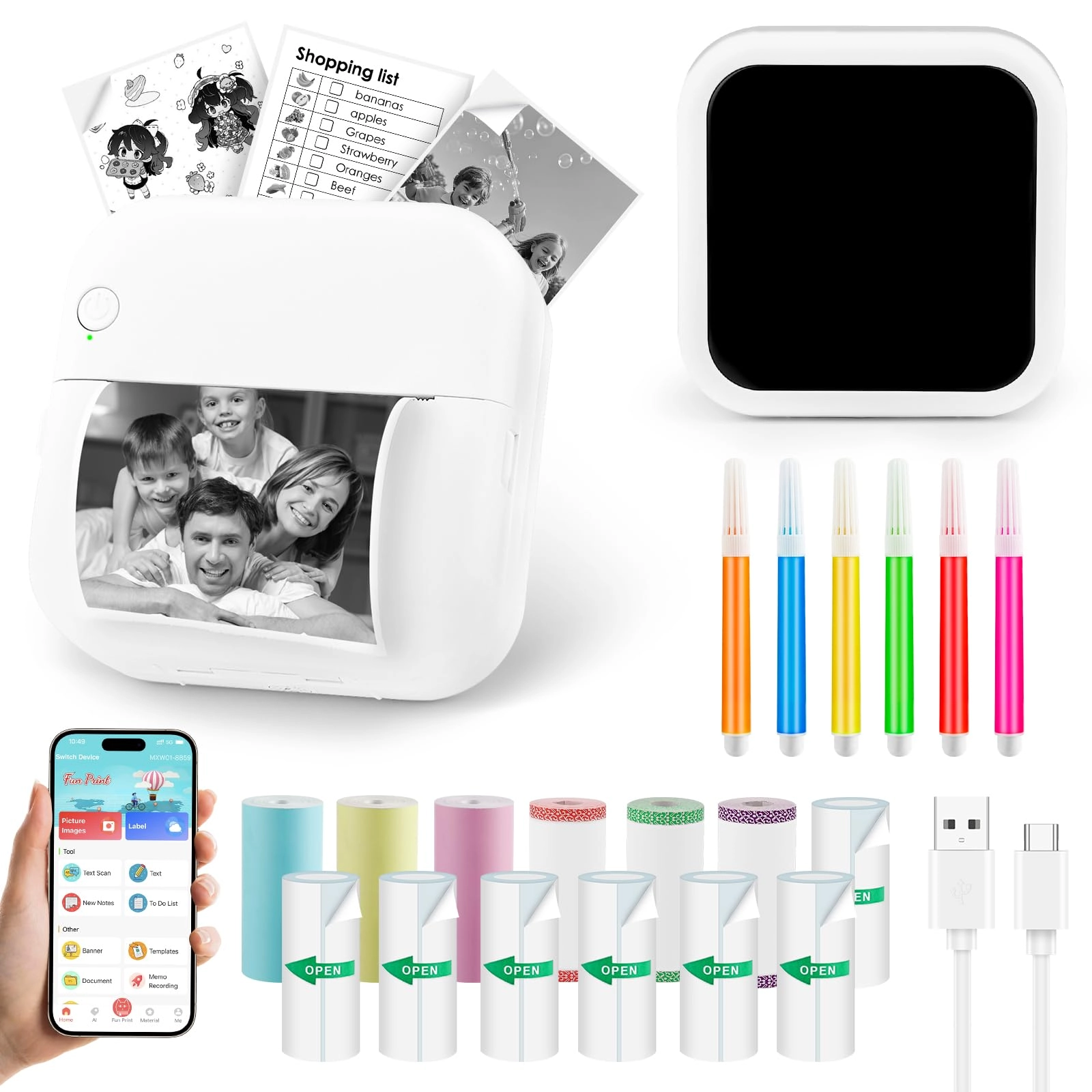 Mini Drucker AM-WYT-DYJ-X5 - 57 x 26 mm