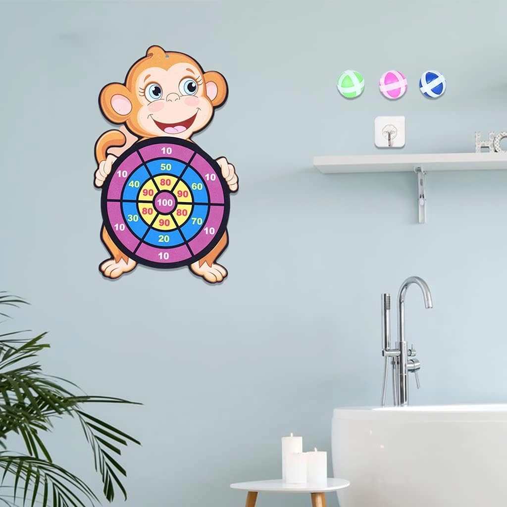 Target Sticky Ball Board - 1 board and 3 sticky balls over three years old