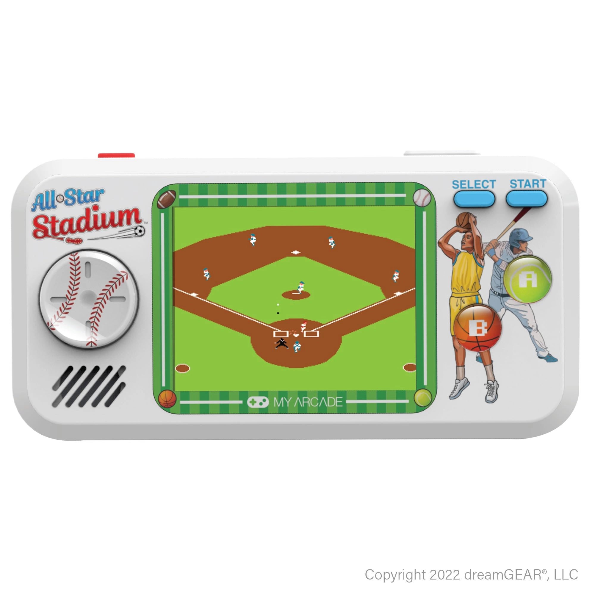 All-Star Arena Micro Player - 300 Games, Green/White (6.75-inch)