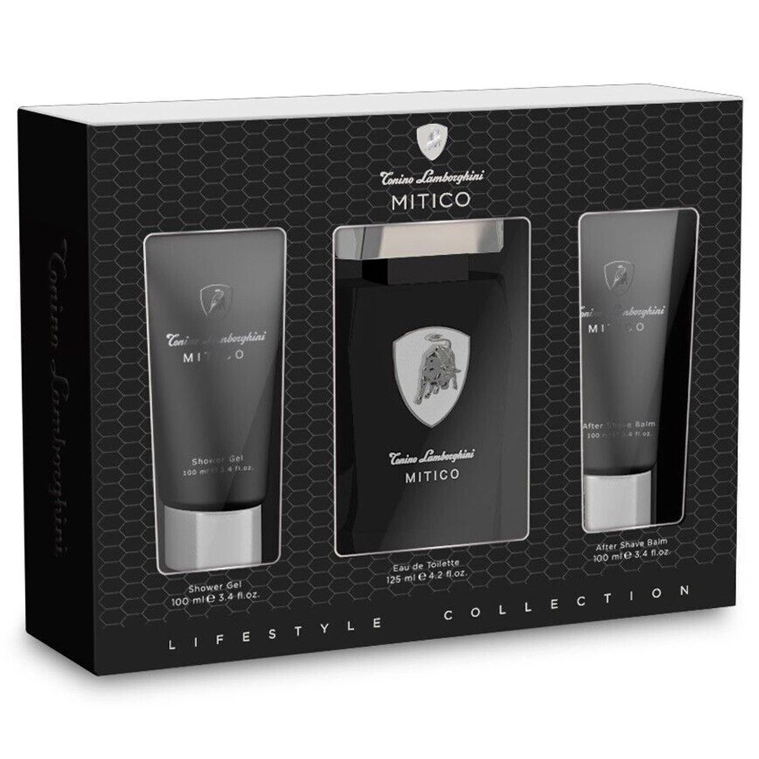 Mitico Eau de Toilette - 125ml + Mitico Shower Gel - 100ml + Mitico After Shave Balm - 100ml