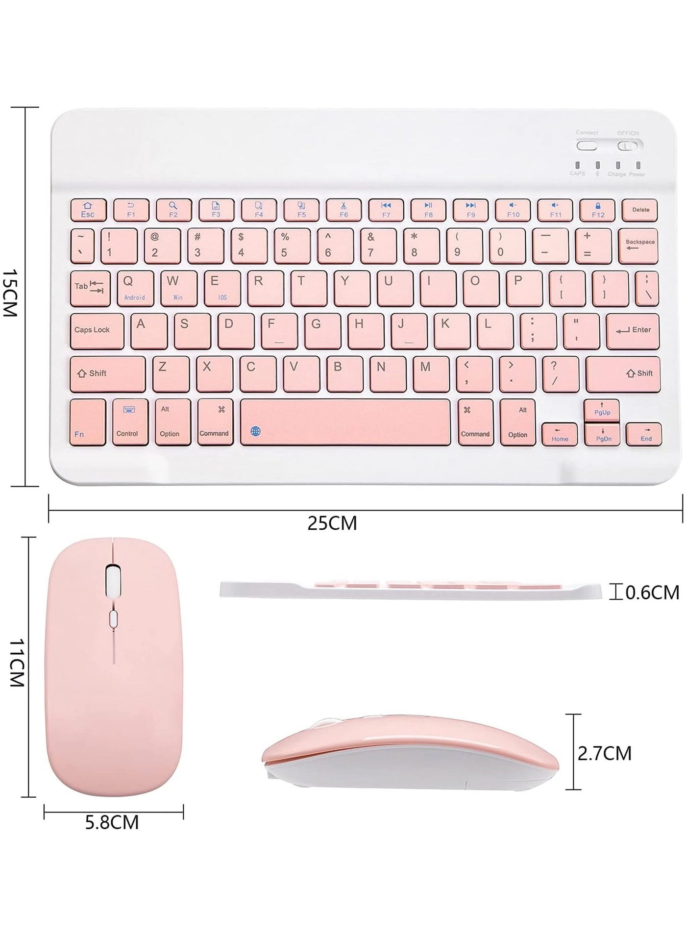 Bluetooth Keyboard and Mouse Combo