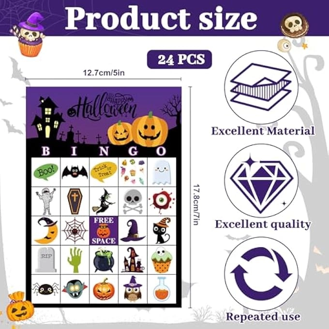 HALLOWEEN BINGO - 36 PIECES