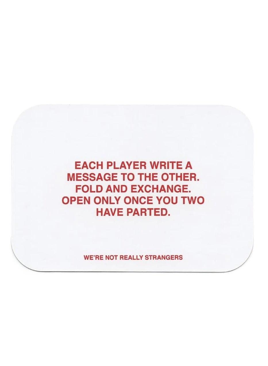 WE'RE NOT REALLY STRANGERS - Card Game