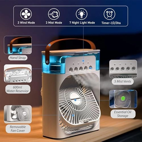 Portable Mini Air Conditioner Fan - 20 watts