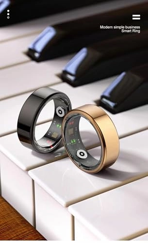 Smart Fitness Ring - Rose Gold Size 7 Bluetooth