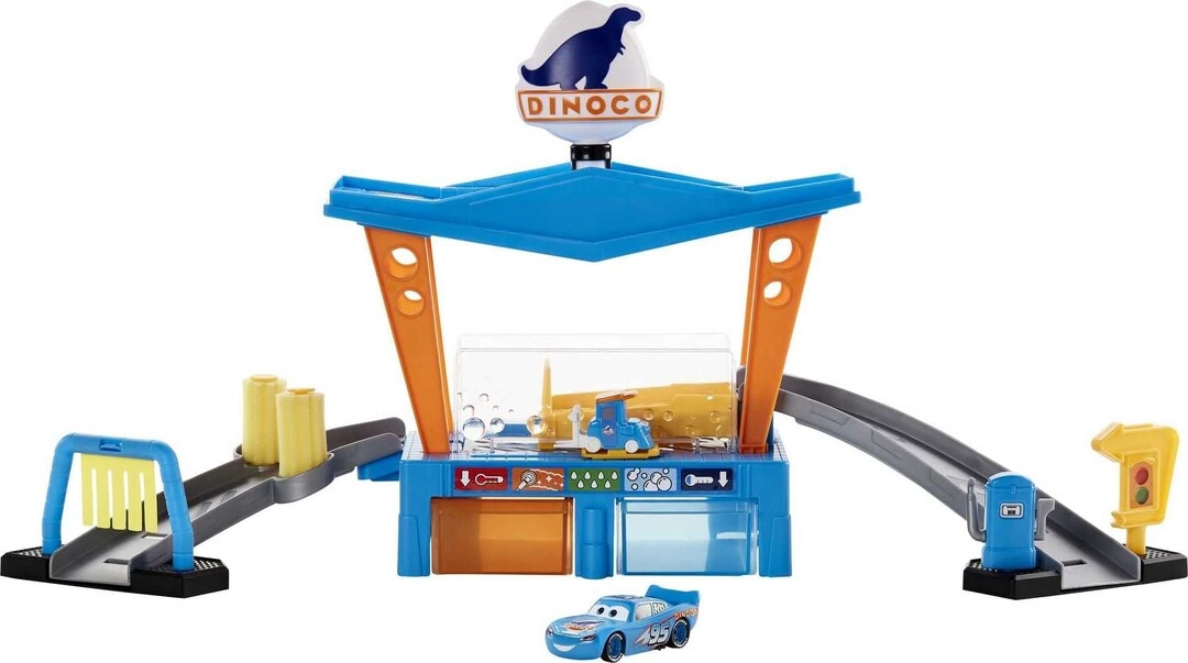 Mattel Dinoco Car Wash Playset - Water Play Color Change