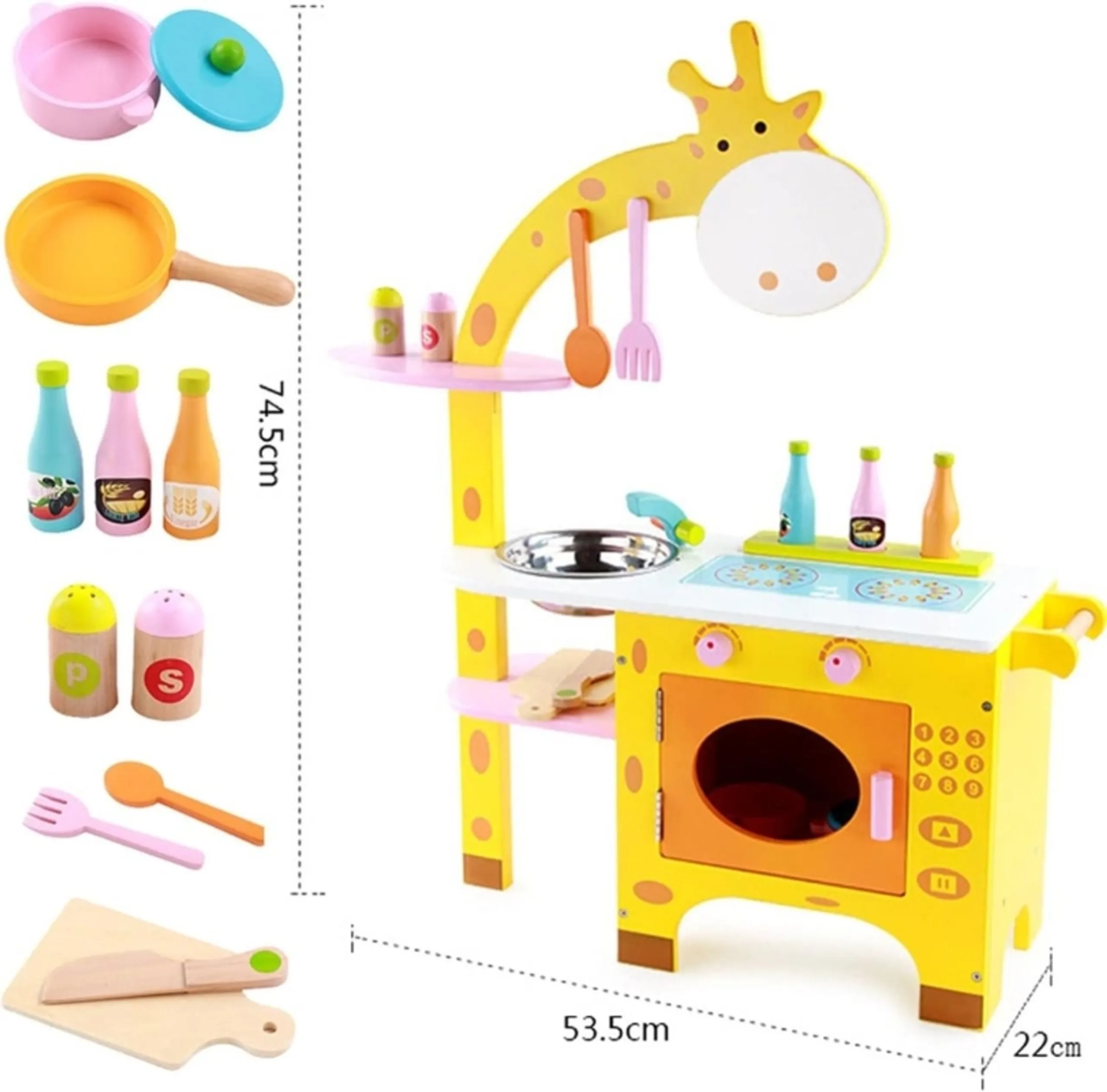 Kids Wooden Kitchen Playset (19188949-FT_MSN_15029)