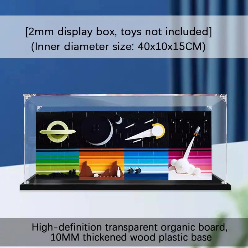 Acrylic Display Case for Lego 21340 - 40x10x15CM 2mm