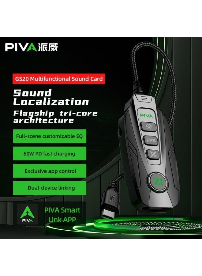GS20 - Gaming Adapter & Converter Hub 7.1 Surround Sound
