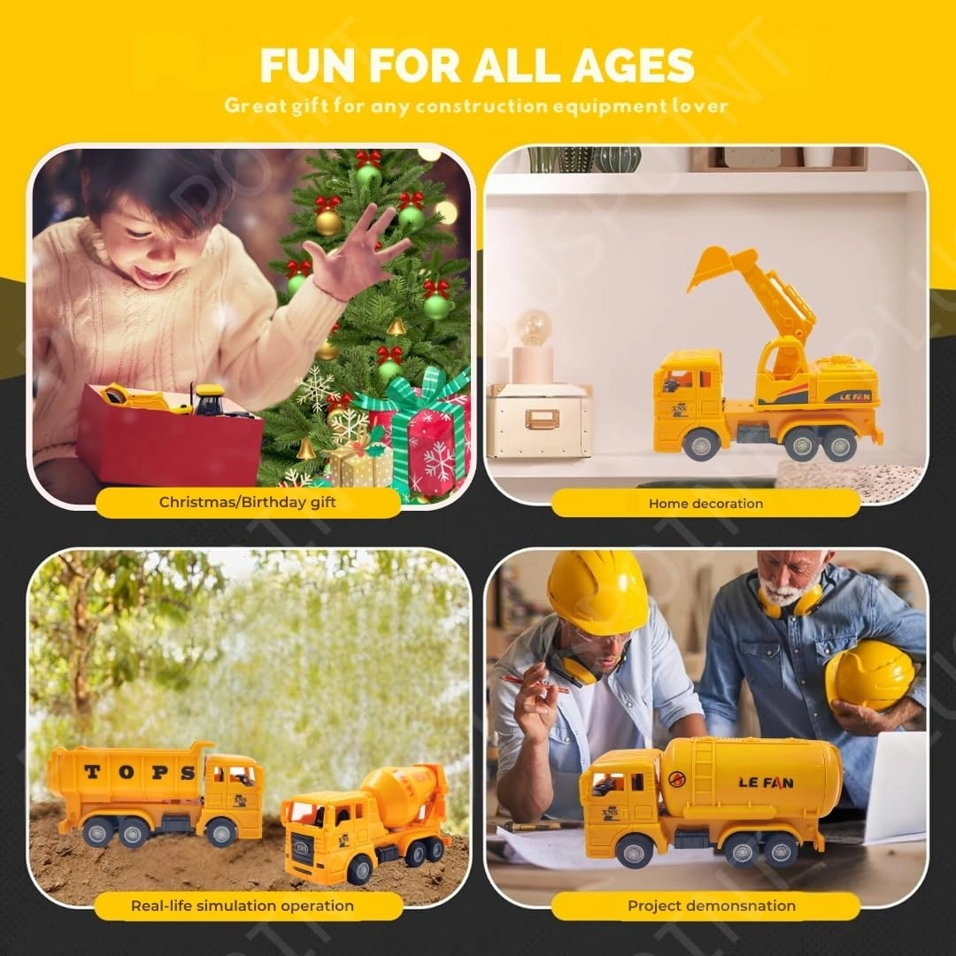 Construction Vehicle Set - 4pcs