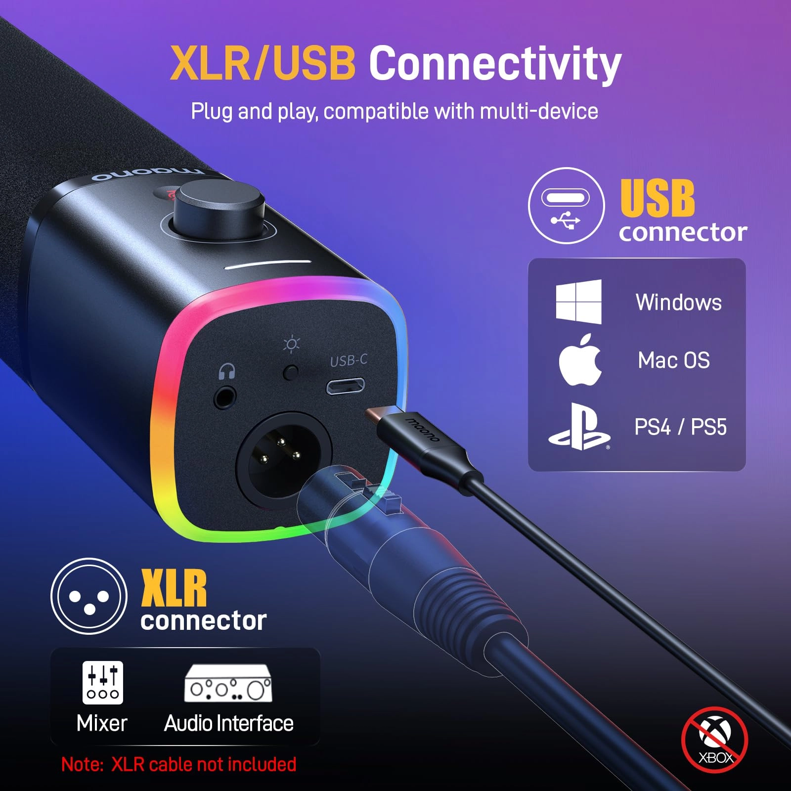 PD100X USB+XLR Microphone