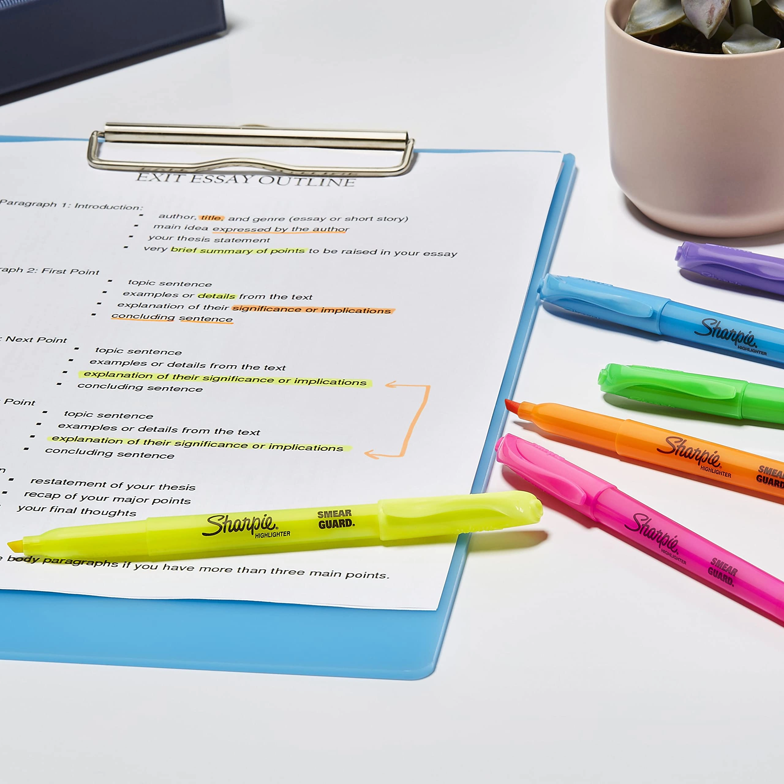 Pocket Highlighters - Assorted Colors Chisel