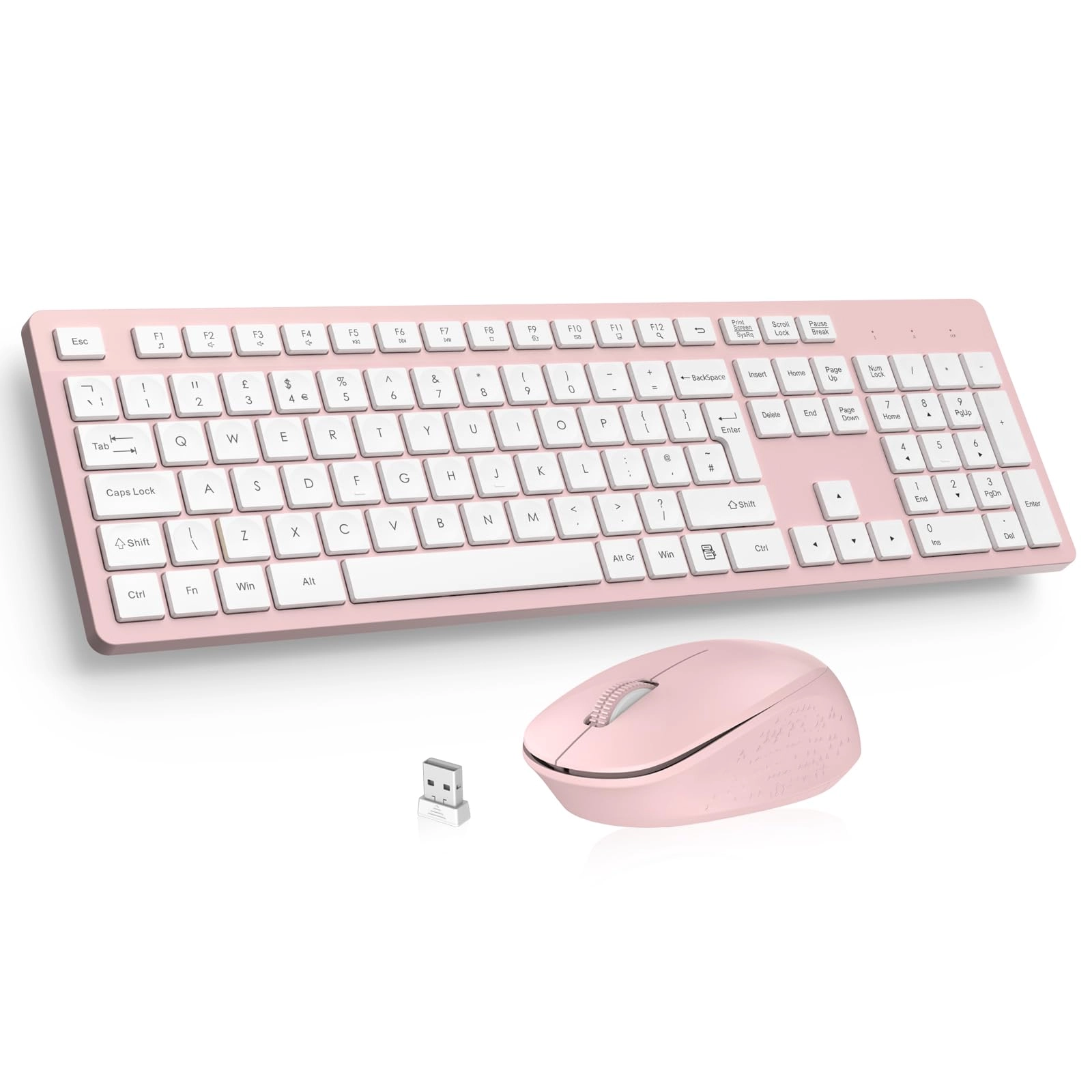 LeadsaiL Keyboard and Mouse Set - QWERTZ Wired/Wireless