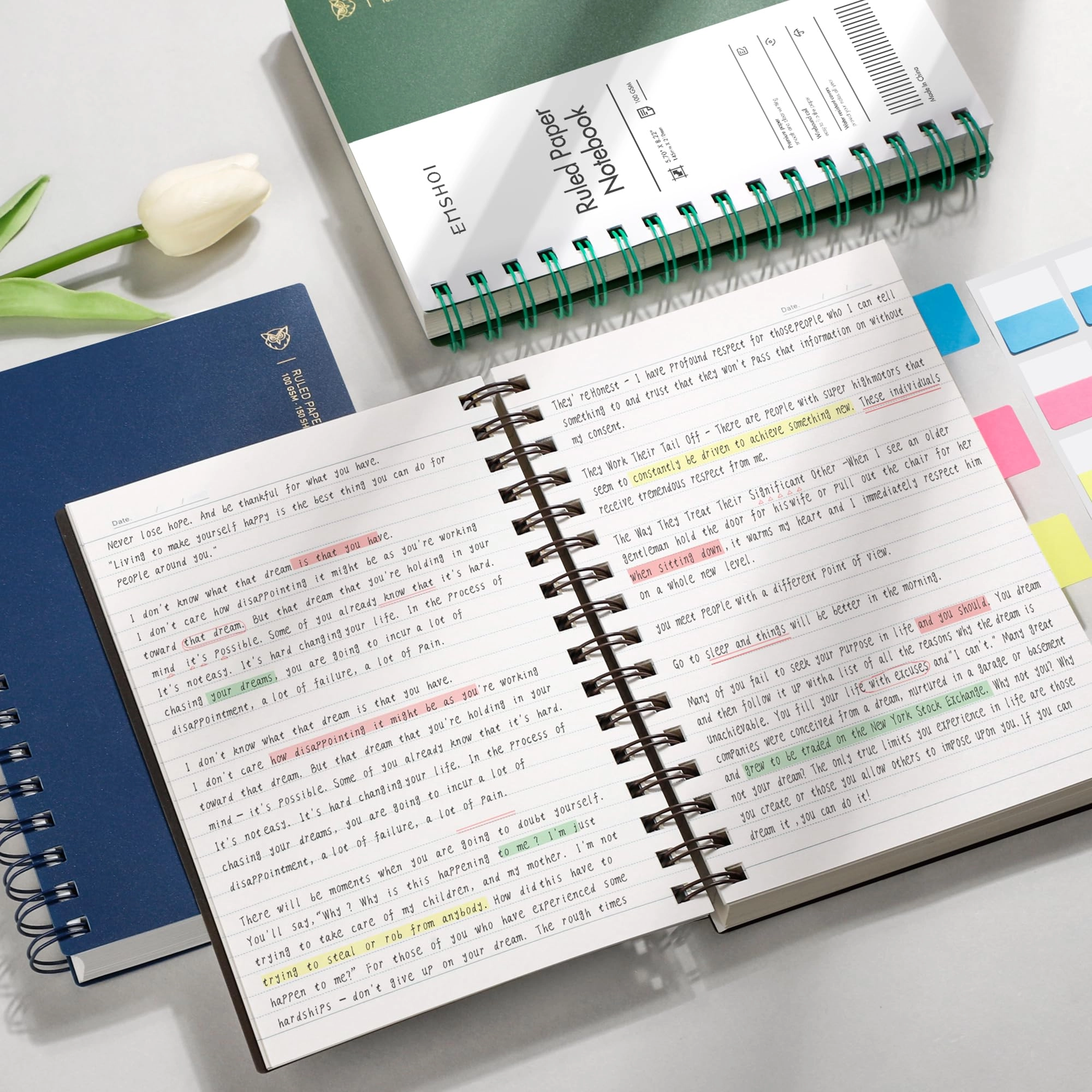 Notebook A5 Spiral - Lined 150 Sheets