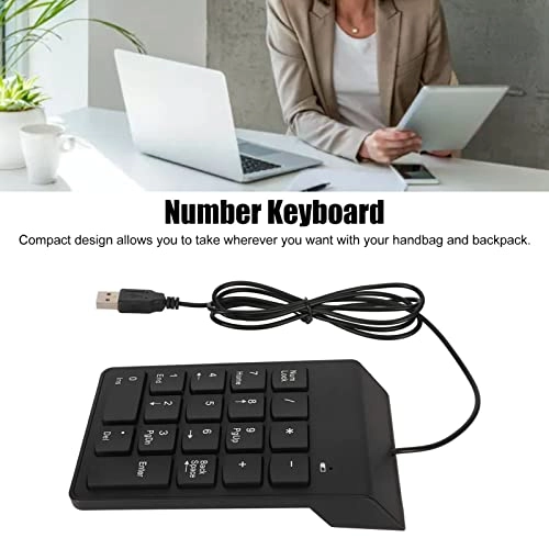 Wired Number Pad - 18 Keys USB-C