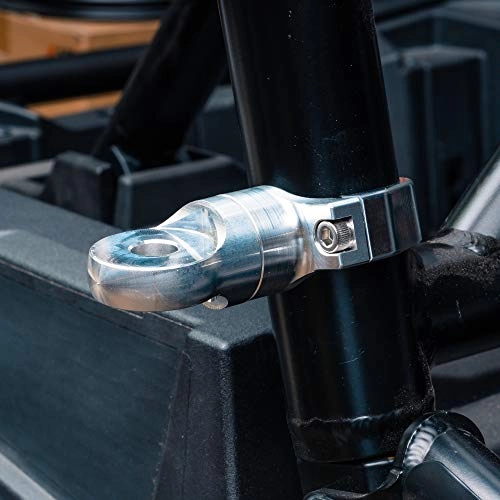 Billet Aluminum Adjustable Whip Mount - 1.75" OD Fits Most 1/2" Whip Bases