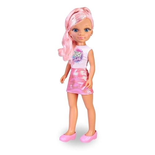 Fashion Doll - Long Hair Metallic Pink Hair Ages 3+