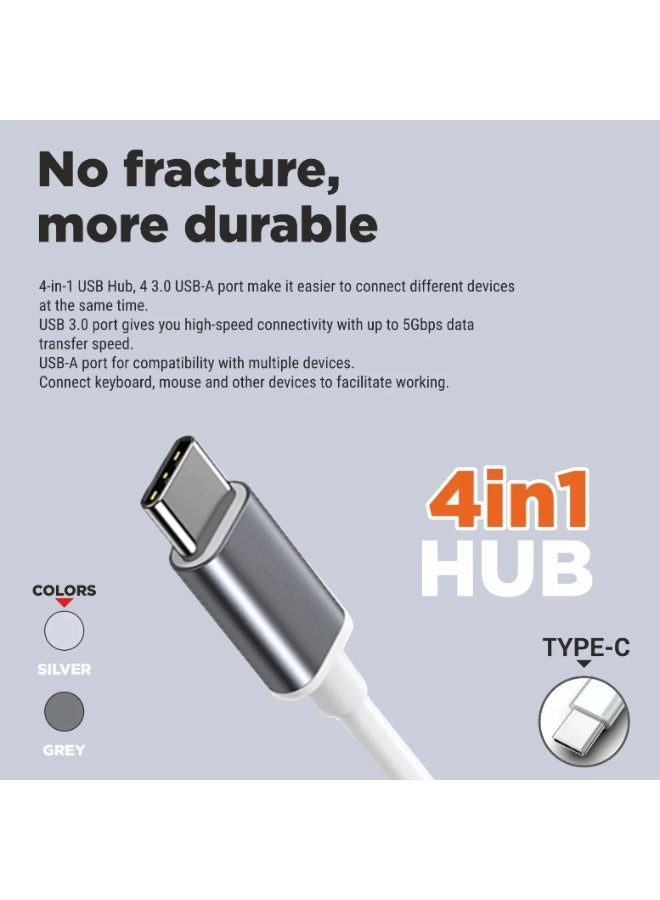 UX-HU40 - 4-in-1 Type-C 5Gbps