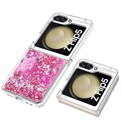 Sparkle Floating Liquid Case - Polyurethane Silicone for Samsung Galaxy Z Flip 5
