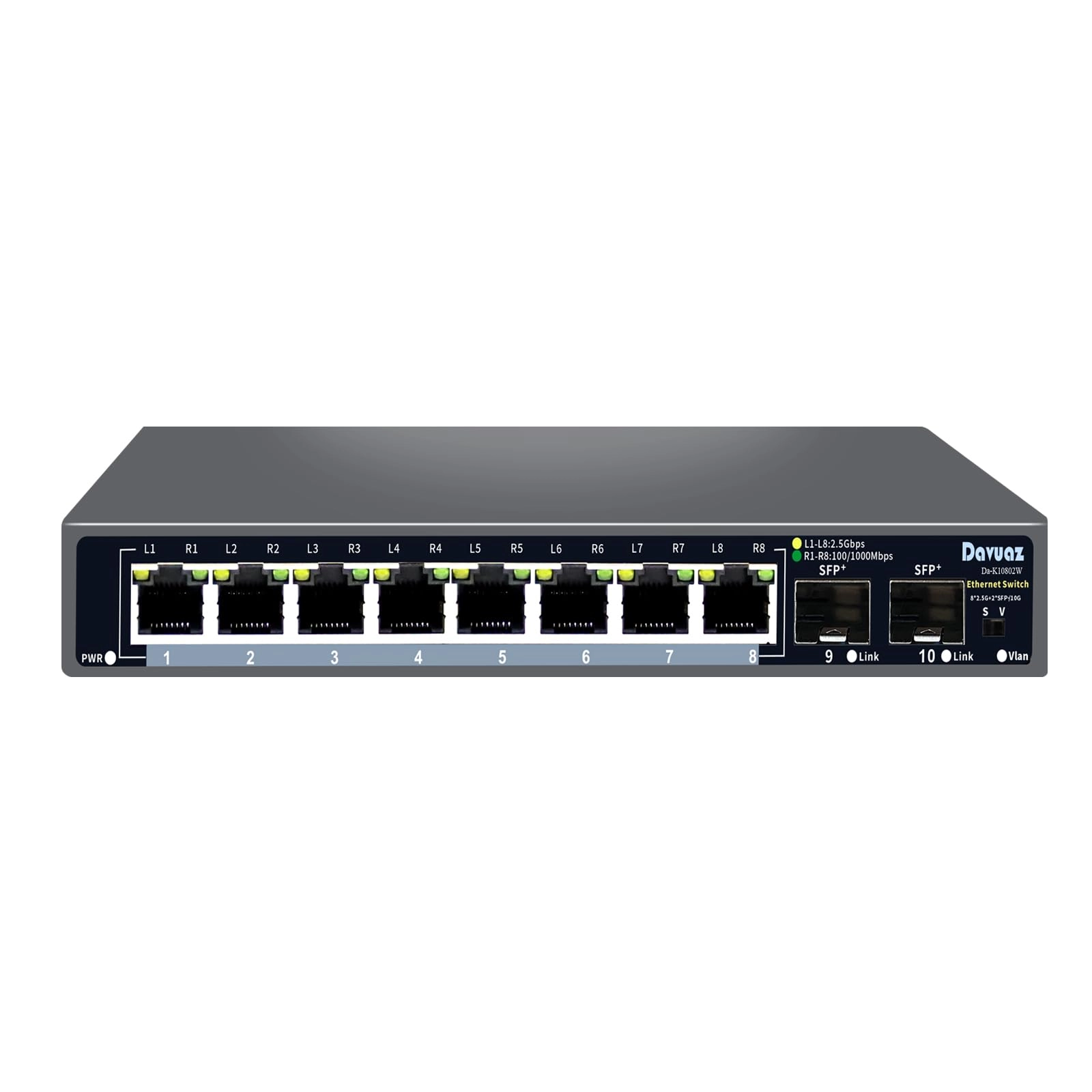 Davuaz Da-K10802W 10-ports