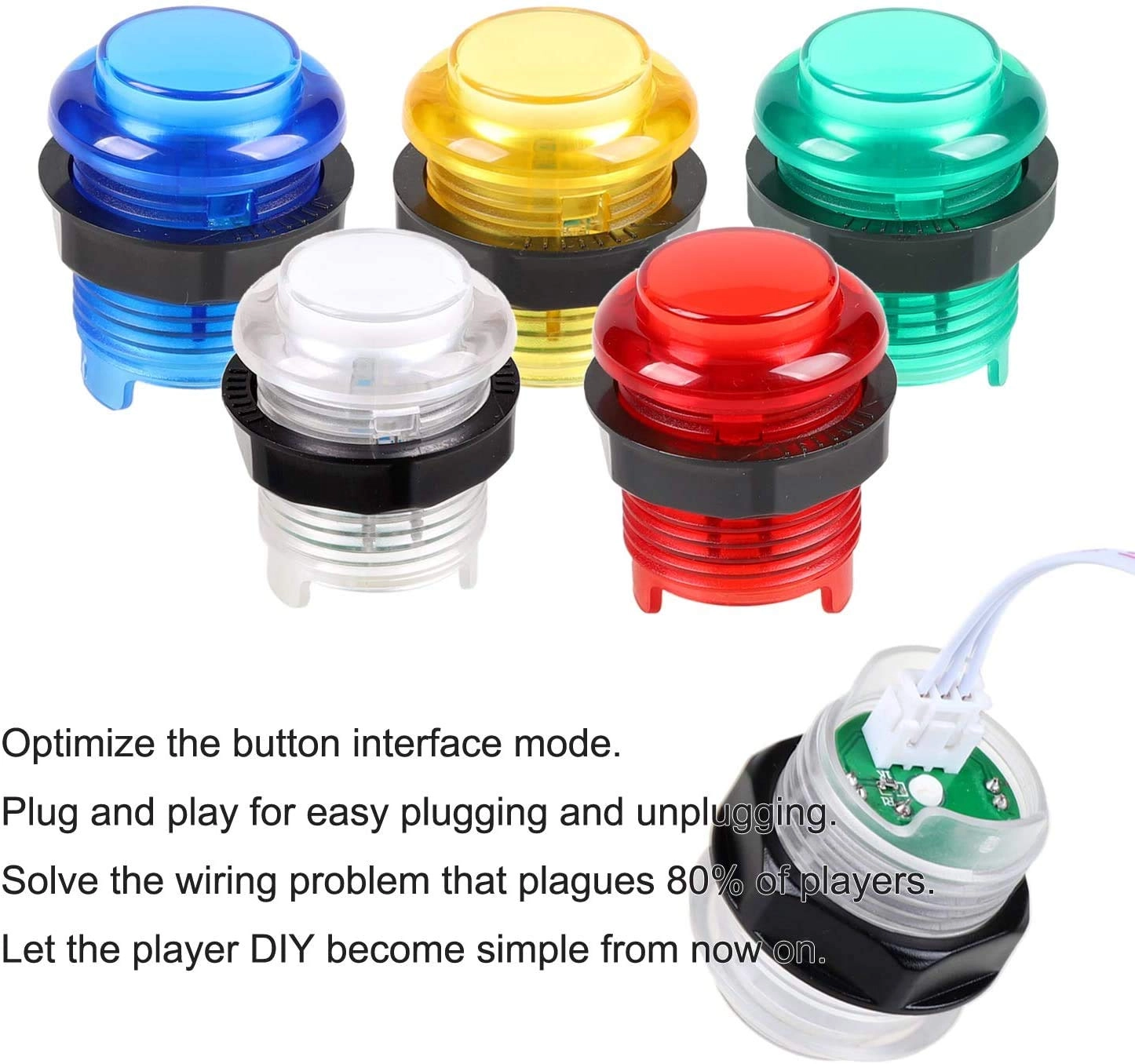 Joystick Handles + Arcade Buttons - USB PC, Windows