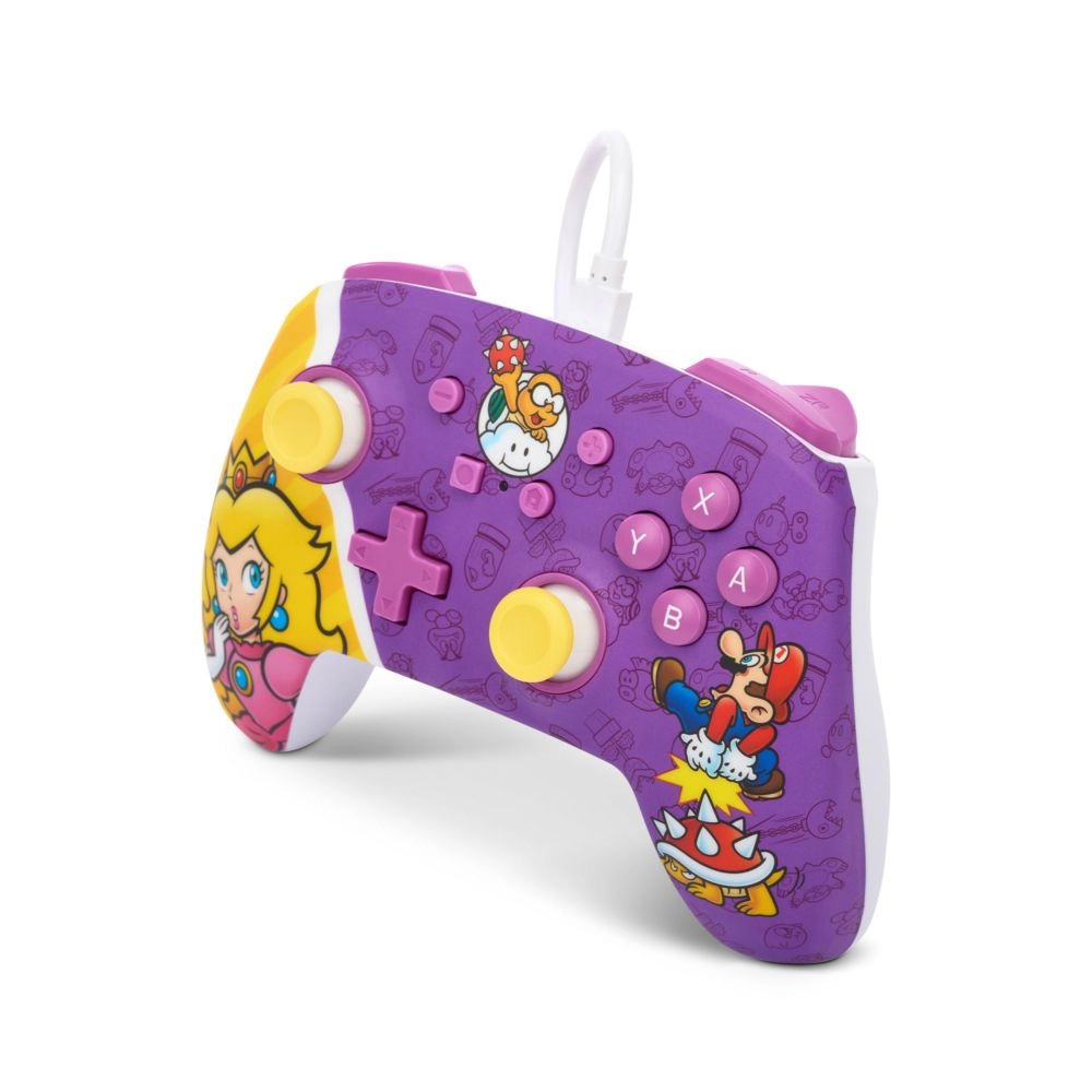 Princess Peach Battle Enhanced Wired Controller - Switch