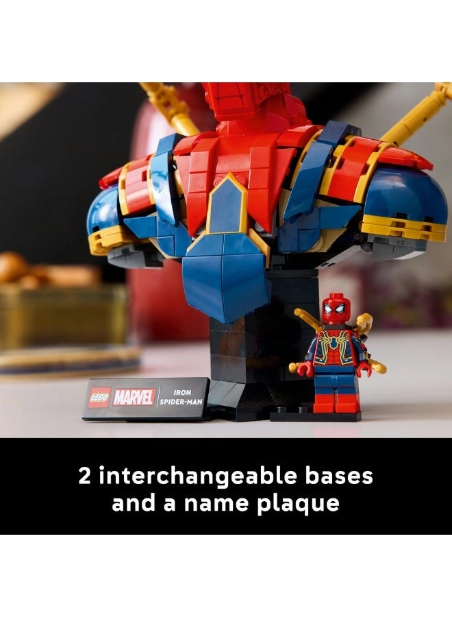 Marvel Iron Spider-Man Bust (76326) - Display Model includes Minifigure