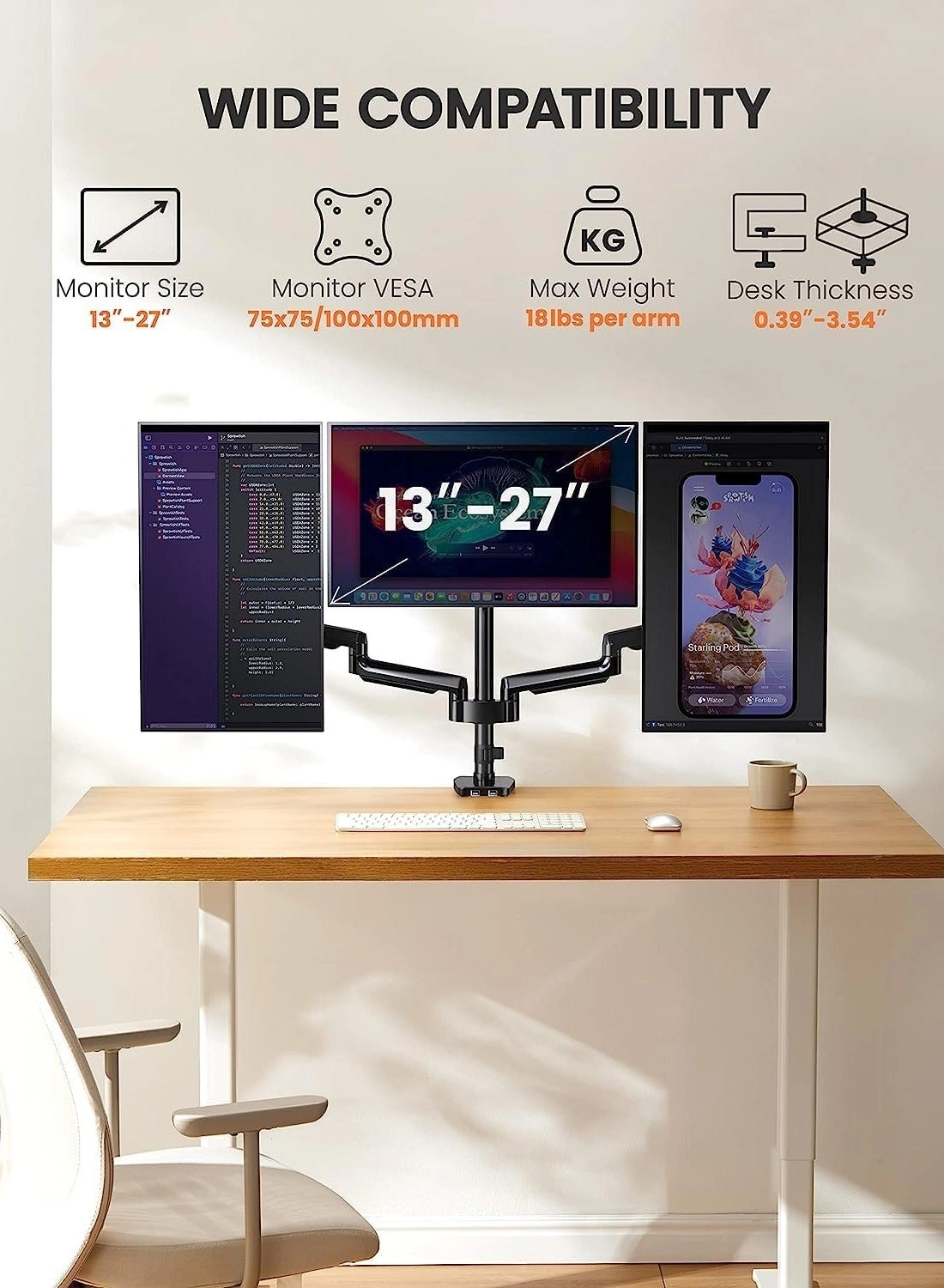 RE5454 - 3 17-27" 75x75mm 100x100mm