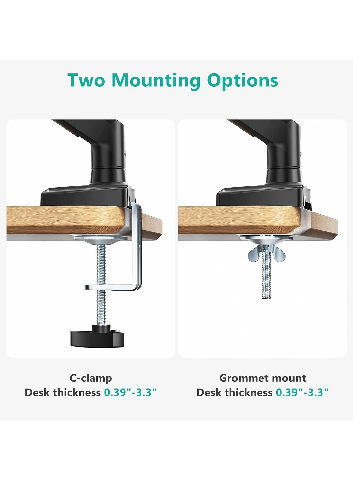 Single Monitor Mount - 1 34" 75x75mm 100x100mm