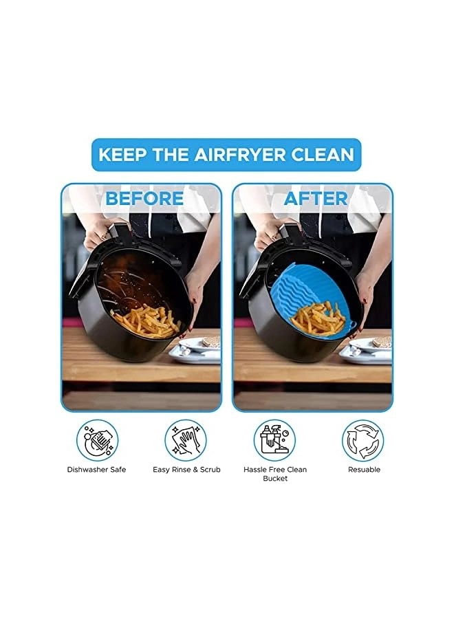 Air Fryer Silicone Pot - silicon 1 x Silicone Air Fryer
