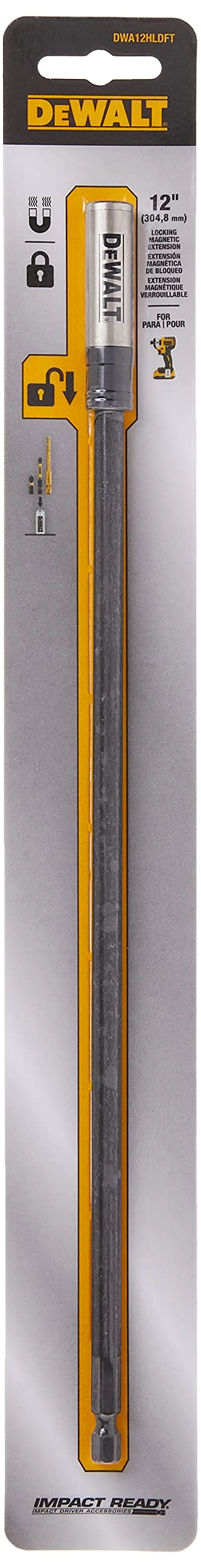 Drill Bit Holder Extension - Impact Ready 12-Inch
