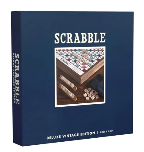 Scrabble Deluxe - Wood Mahogany finish