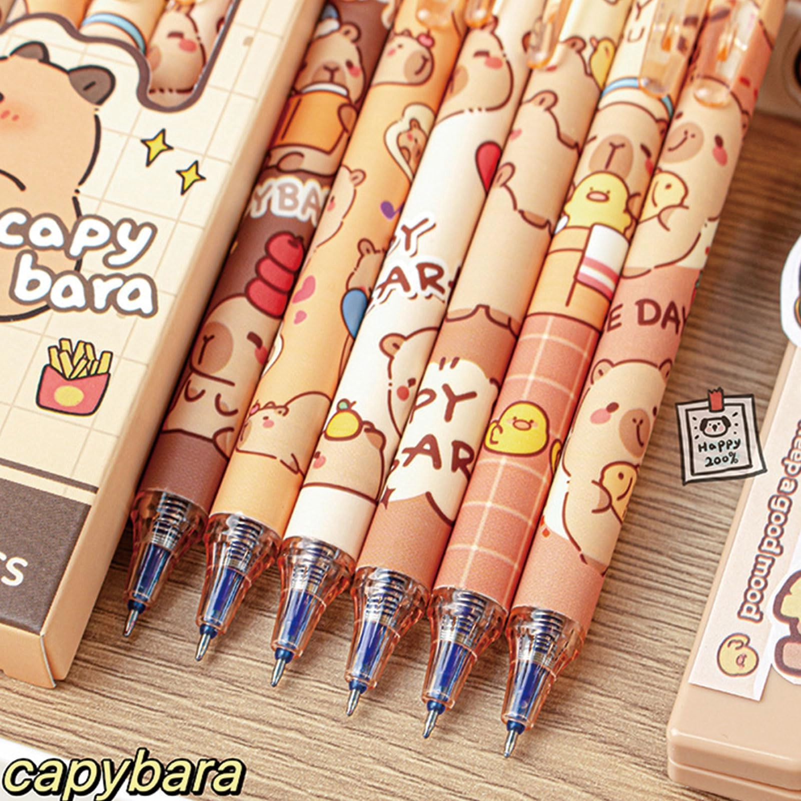 Erasable Retractable Gel Ink Pens - 6 Pcs 0.5mm