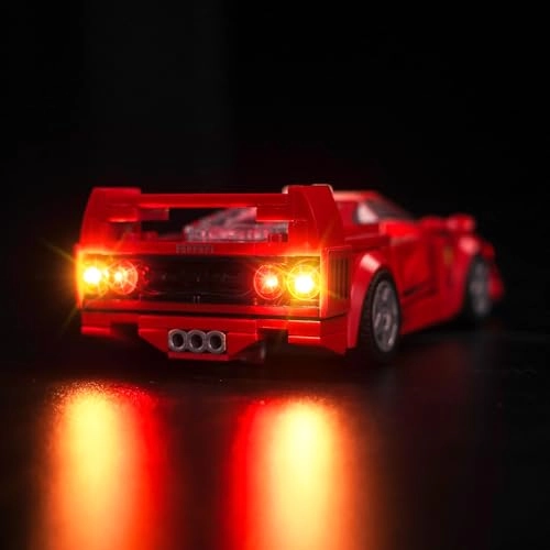 LED Light Set for LEGO Ferrari F40 Supercar 76934 - 20 LEDs USB & Battery Powered
