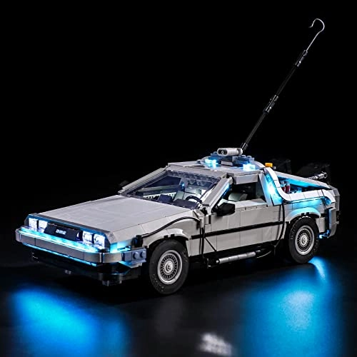 LED Light Kit - Plastic Electronic Components 10300 for LEGO Creator Expert Back to the Future Time Machine 10300