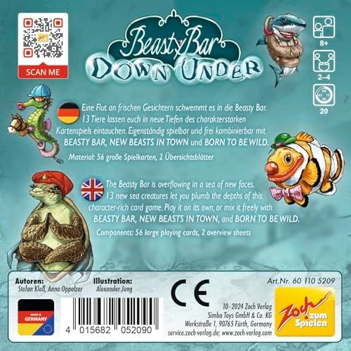 Beasty Bar Down Under - Card Game (German)