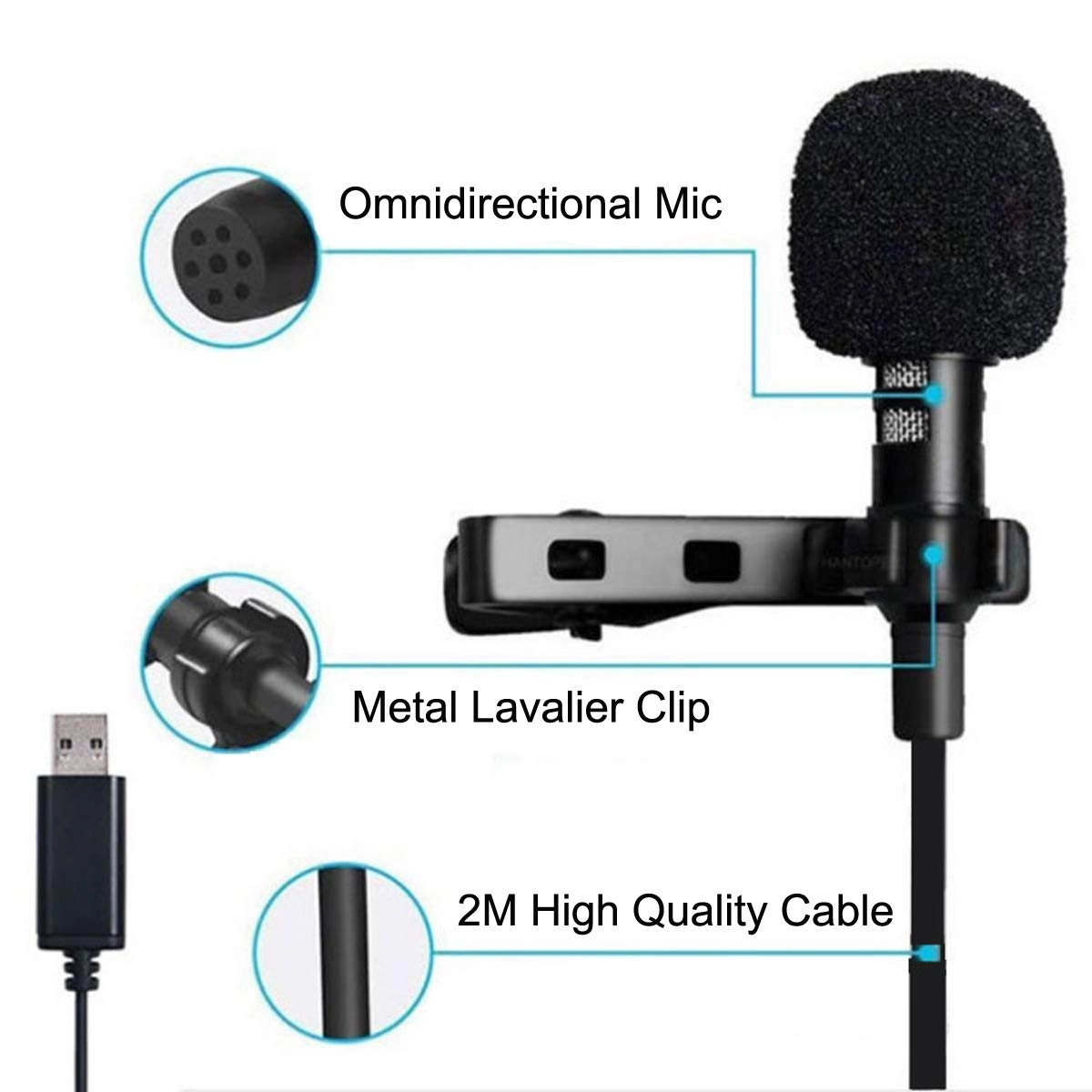 USB Lavalier Microphone USB Microphone