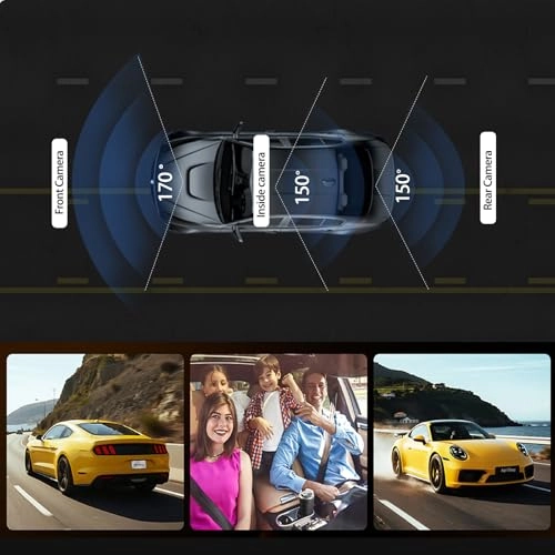 3 Channel Mirror Dash Cam - 4K