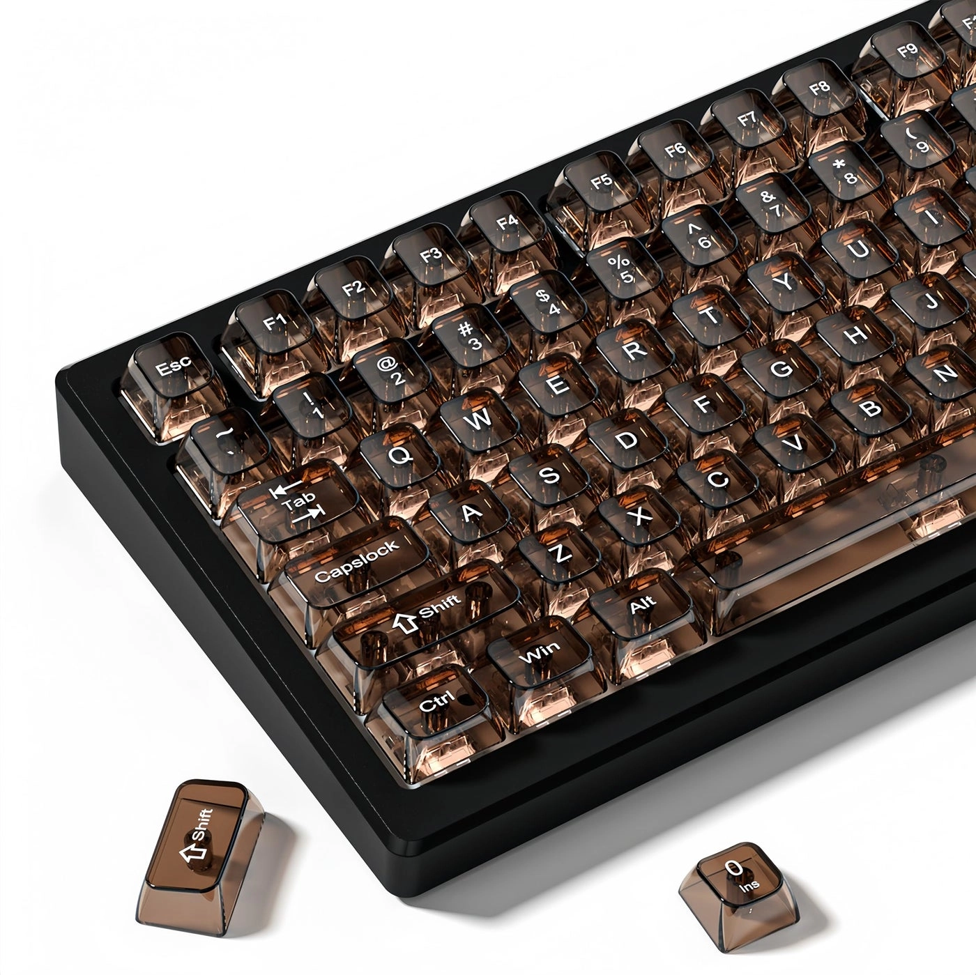 Coffee Clear keycaps - 115key