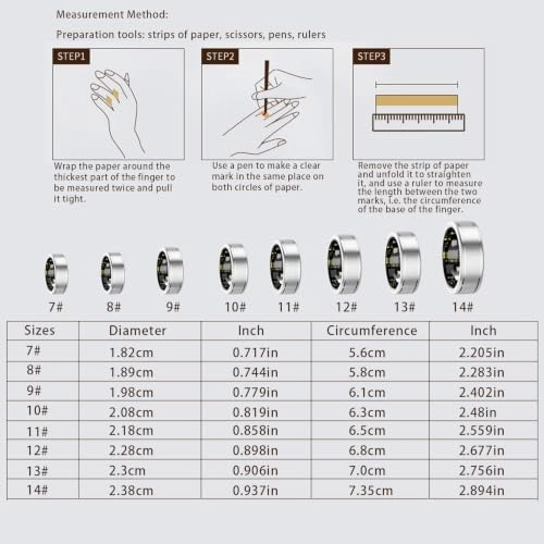 Smart Ring - Heart Rate SpO2 Blood Pressure
