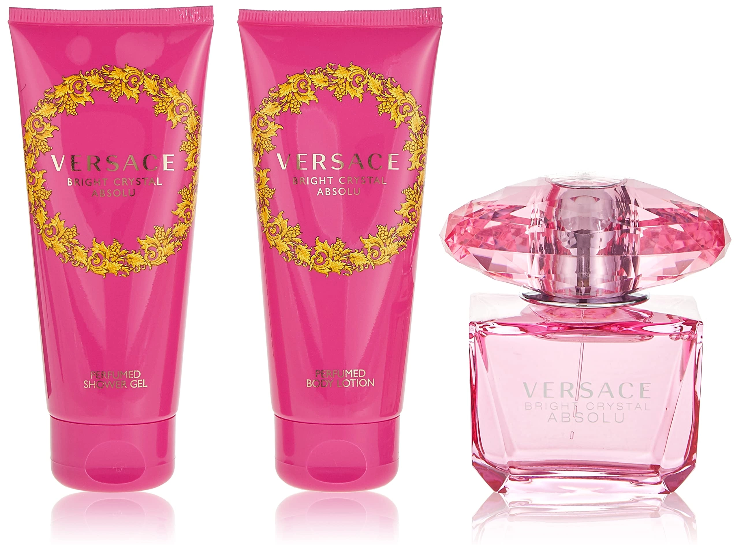 Euro Italia Bright Crystal Absolu EDP - 90 ml + Perfumed Shower Gel - 100 ml + Perfumed Body Lotion - 100 ml + Bag