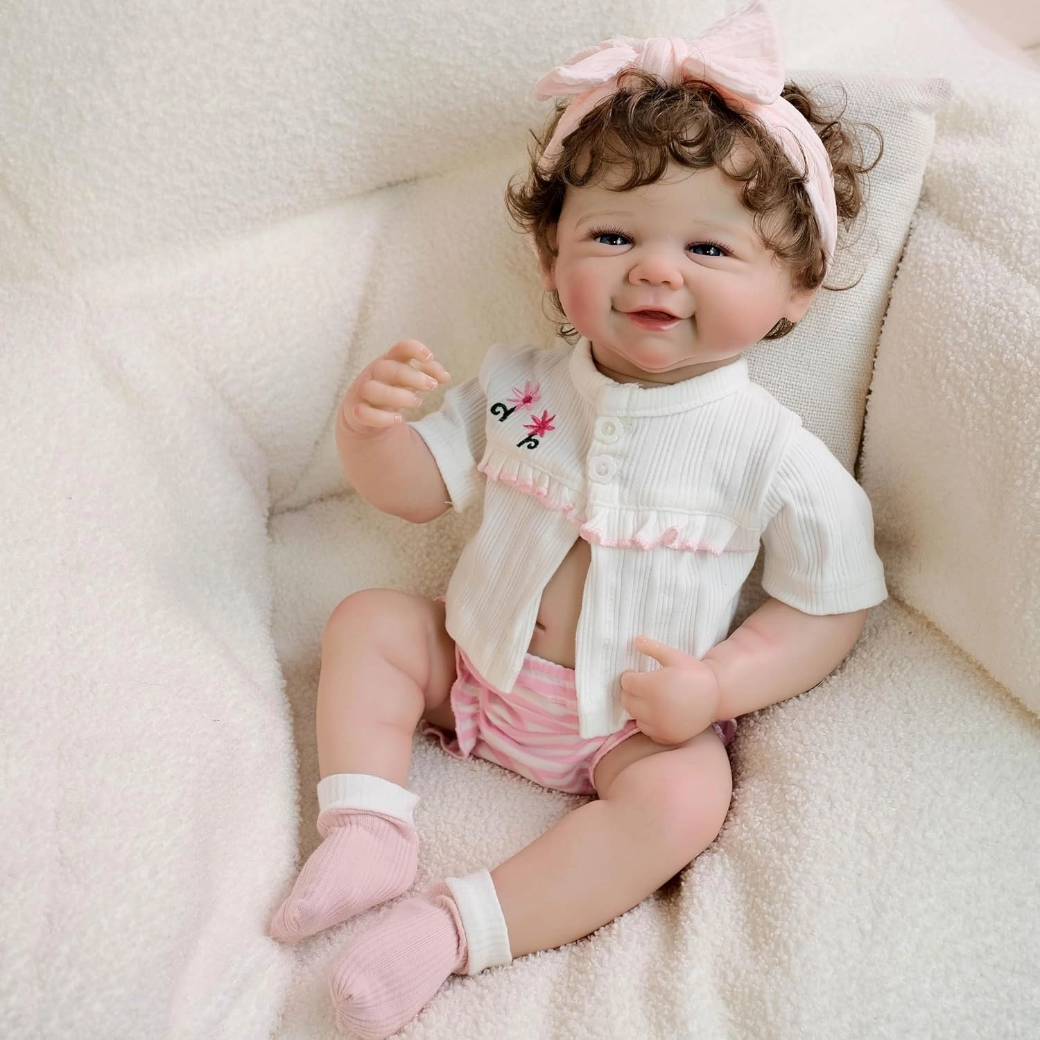 Nanjing Tianzeng Gifts Co.,Ltd Vivienne Reborn Baby Doll - 19 inch Vinyl girl Ages 3+