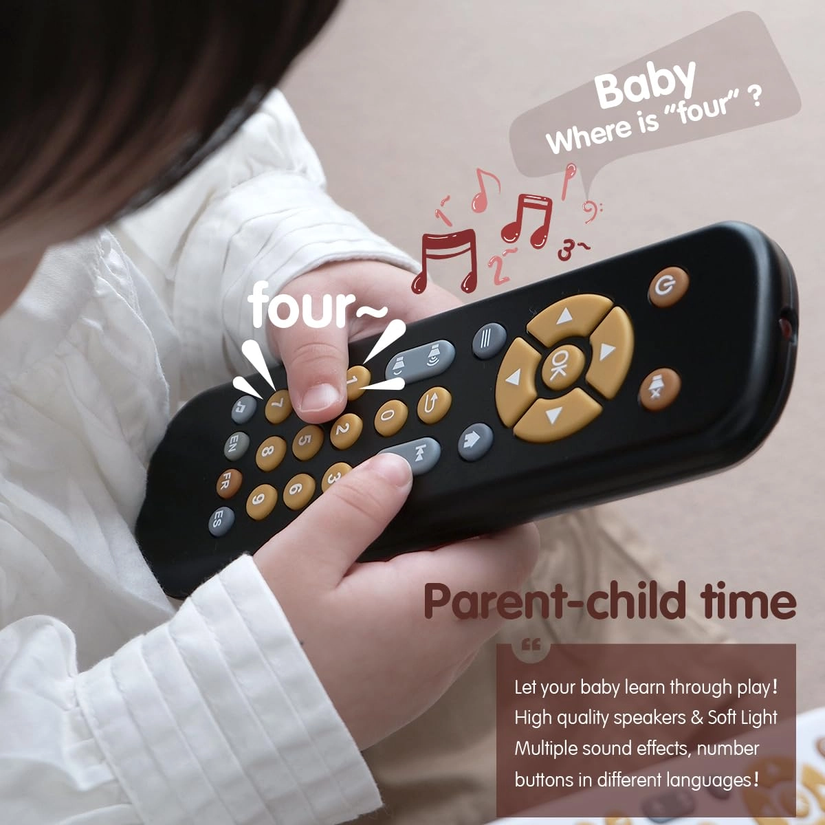 nueplay Realistic Learning Controller tv remote toy - 1-3 years+
