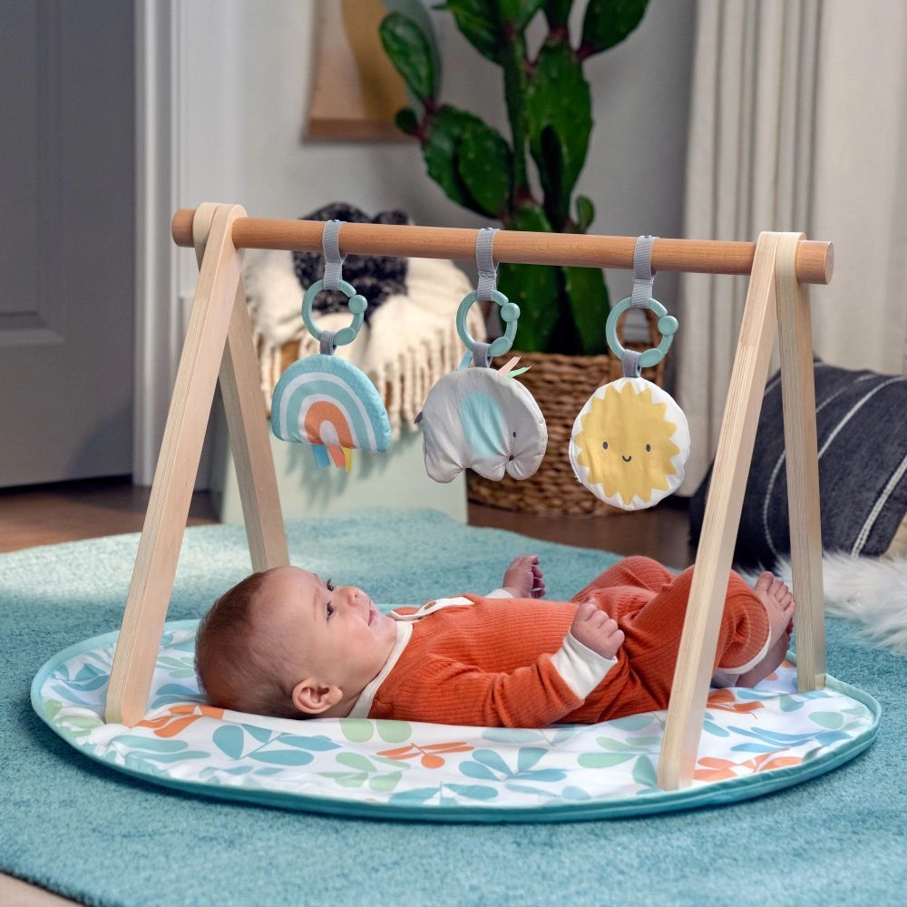 Sun Valley Wooden Toy Arch & Play Mat & Gym - 0 months