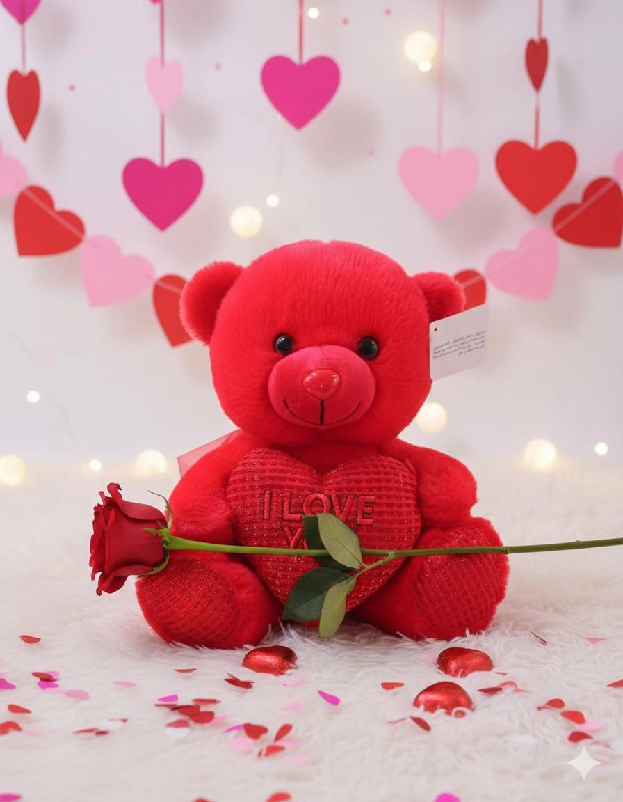 Teddy Bear I Love You Heart - 25 cm
