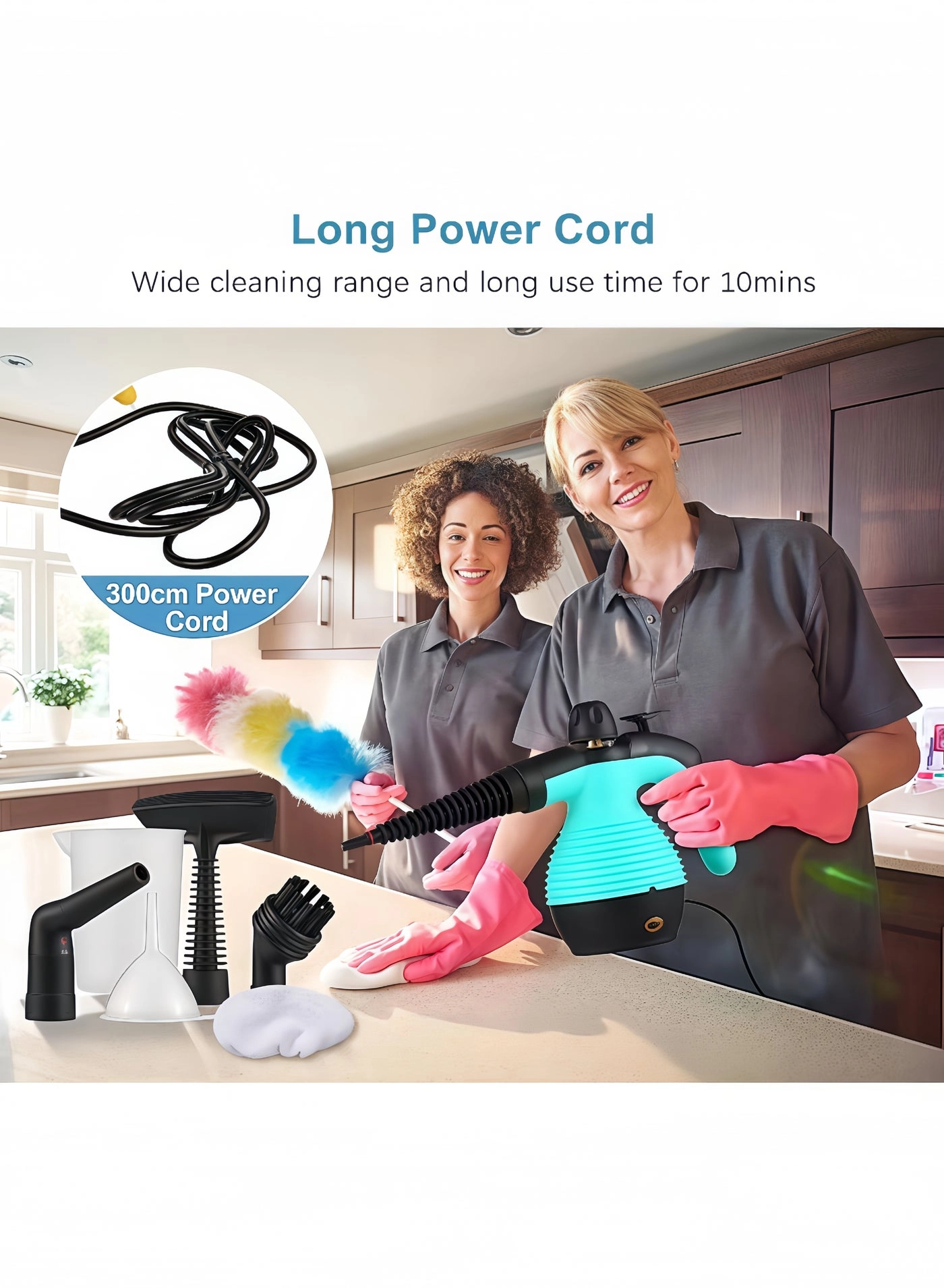 Handheld Pressurized Steam Cleaner - 12.8OZ